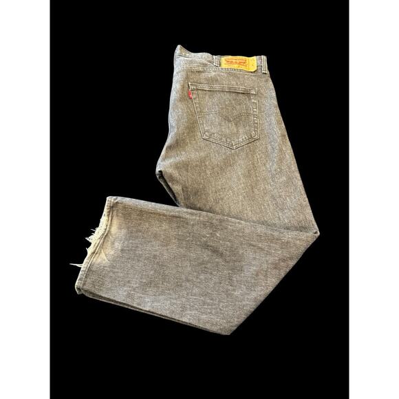 Levis 501 Jeans 40x30 Black Original Straight Leg Button Fly Mens Vintage - Picture 2 of 10